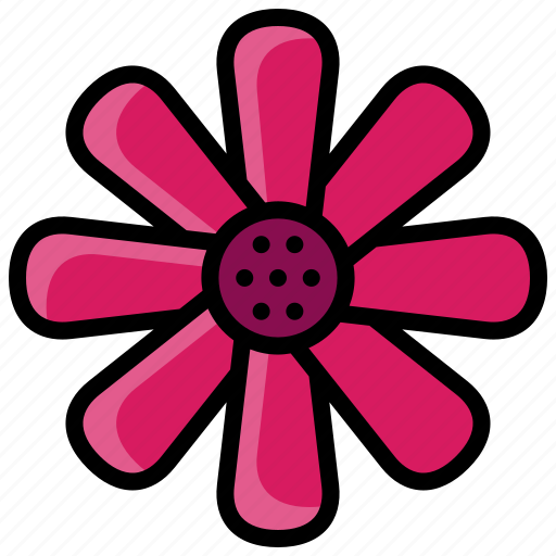Flower, zinnia, bloom, flowers, floral, plant icon - Download on Iconfinder