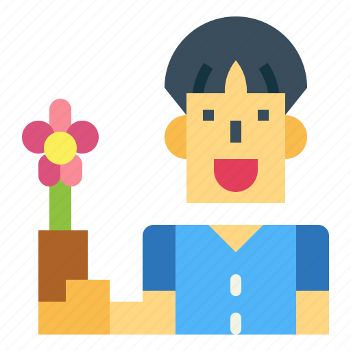 Customer, flower, man, orchid icon - Download on Iconfinder