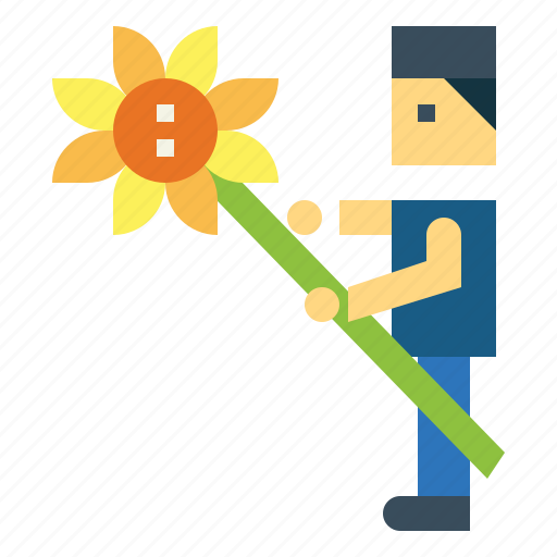 Customer, flower, man, sunflower icon - Download on Iconfinder