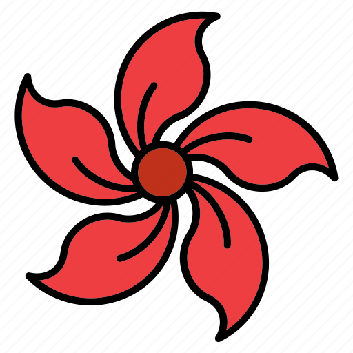 Flora, floral, flower, nature, periwinkle, shape icon - Download on Iconfinder