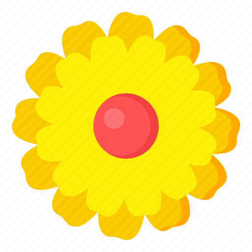 Flower, flora, blossom, yellow flower, dandelion flower icon - Download on Iconfinder