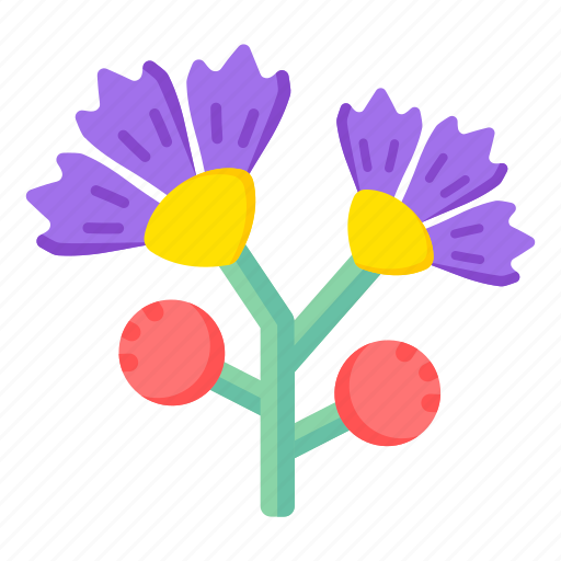 Flower, flora, blossom, lilac daisy, nature icon - Download on Iconfinder