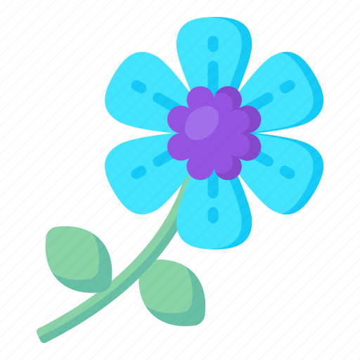 Flower, flora, blossom, myosotis latifolia, blooming flower icon - Download on Iconfinder