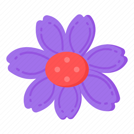 Flower, flora, blossom, blooming flower, violet poppy icon - Download on Iconfinder