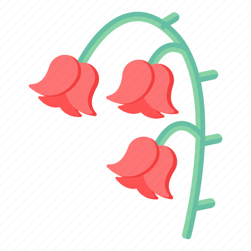 Flower, flora, canarina canariensis, red bellflowers, hyacinthoides flowers icon - Download on Iconfinder