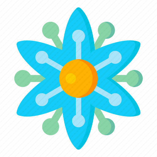 Flower, flora, blossom, nature, blue clematis icon - Download on Iconfinder