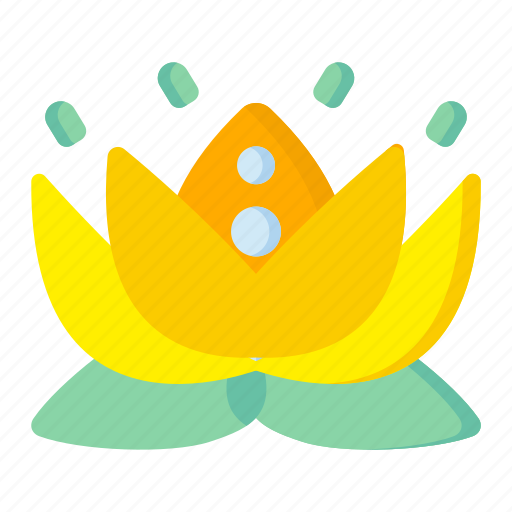 Flower, blossom, yellow lotus, water lily, nelumbo lutea icon - Download on Iconfinder