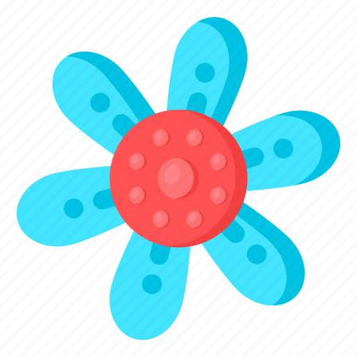 Flower, flora, blossom, blue daisy, nature icon - Download on Iconfinder