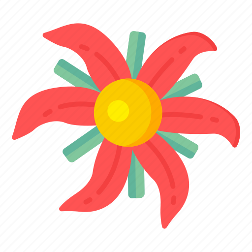 Flower, flora, blossom, lilium, red lily icon - Download on Iconfinder