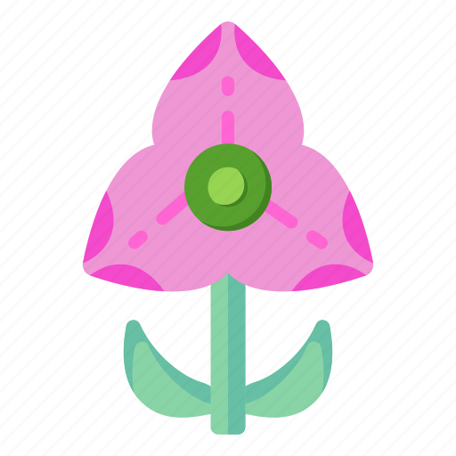 Flower, flora, blossom, spring flower, pink trillium icon - Download on Iconfinder