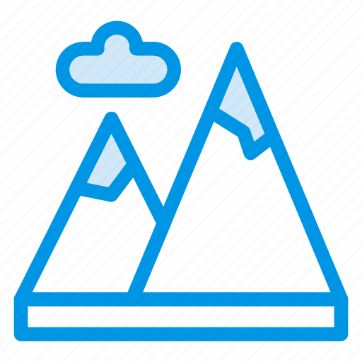 Cloud, height, hike, hill, land, mount, vacation icon - Download on Iconfinder