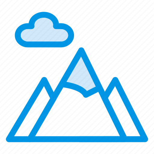 Cloud, height, hill, land, mountain, nature, stone icon - Download on Iconfinder