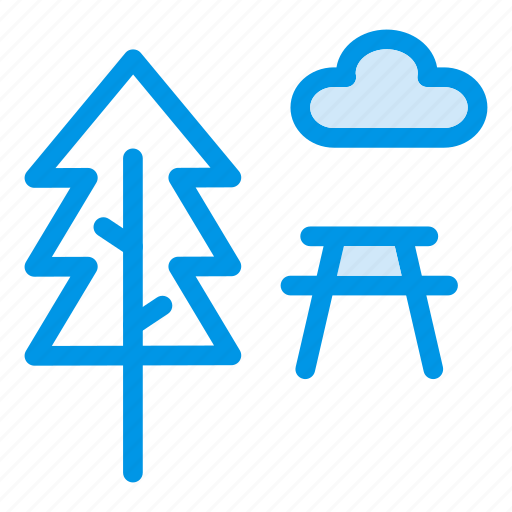 Cloud, forest, garden, green, nature, park, tree icon - Download on Iconfinder