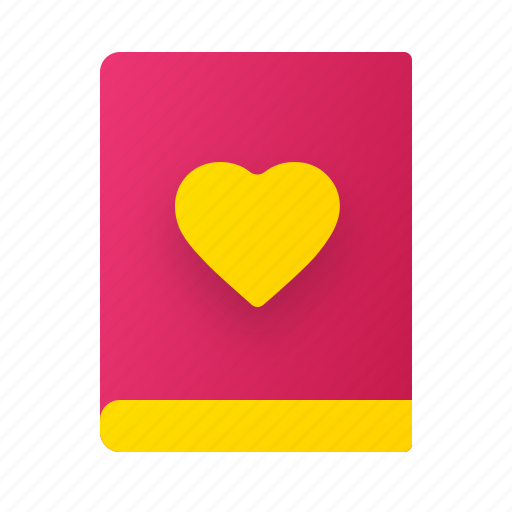 Books, diary, notebook, journals, love, valentine day, weeding icon - Download on Iconfinder