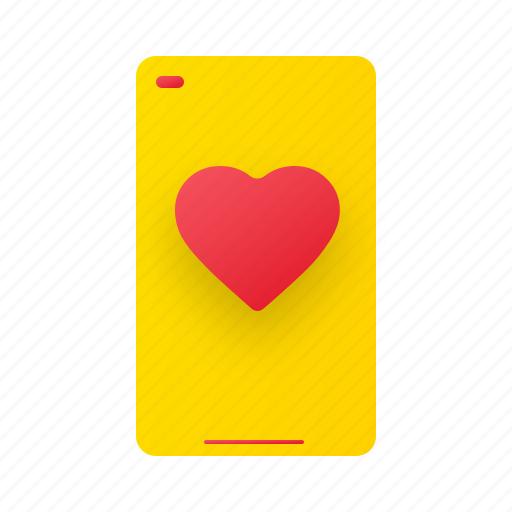 Smartphone, mobile, love chat, love talk, device, phone, gadget icon - Download on Iconfinder