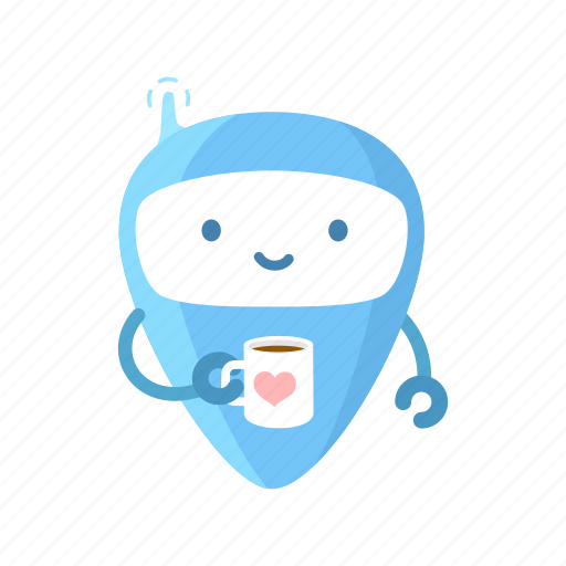 Robot, coffee, break, pause, relaxation icon - Download on Iconfinder