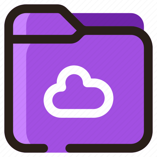 Folder, cloud, archive, data, directory, document, drive icon - Download on Iconfinder