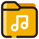 folder, music, archive, data, directory, document, file, sound