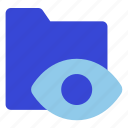 eye, folder, extension, storage, paper, file, documents