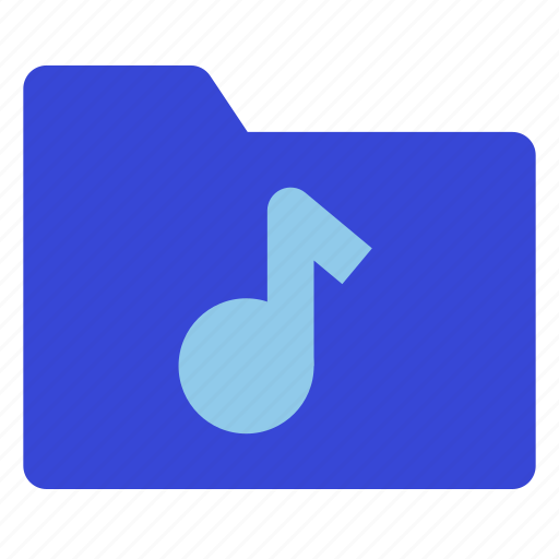 Music, folder, storage, audio, file, multimedia icon - Download on Iconfinder