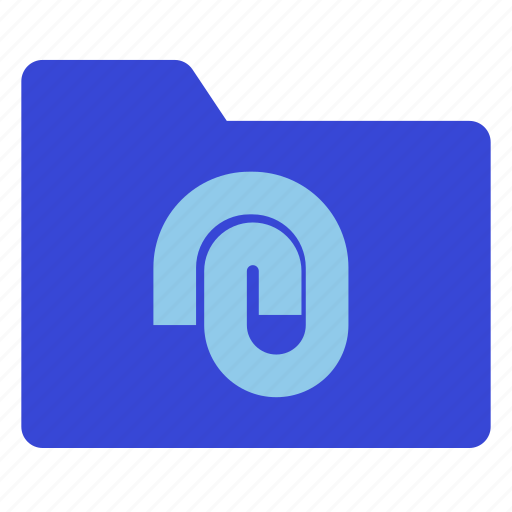 Paperclip, folder, extension, storage, paper, documents, file icon - Download on Iconfinder