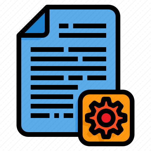 Configuration, file, document, cogwheel icon - Download on Iconfinder