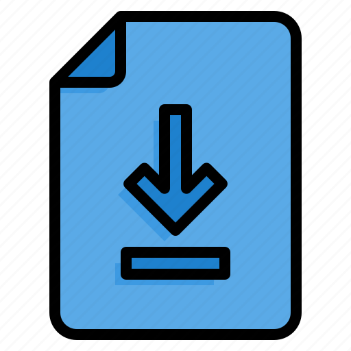 Download, file, document, direct, down, arrow icon - Download on Iconfinder