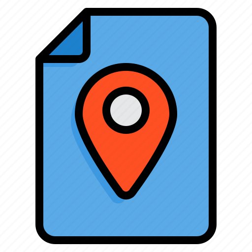 Place, holder, pin, location, file, document icon - Download on Iconfinder