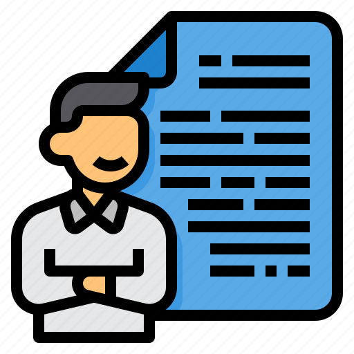 Profile, file, document, man, resume icon - Download on Iconfinder