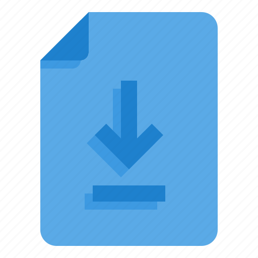Download, file, document, direct, down, arrow icon - Download on Iconfinder