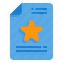 favorite, file, document, star, rating
