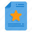 favorite, file, document, star, rating 