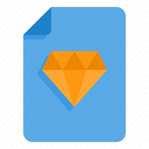 Premium, diamond, file, document, sheet icon - Download on Iconfinder