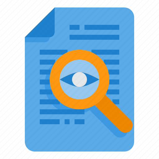 Search, file, document, loupe, magnifying, glass icon - Download on Iconfinder