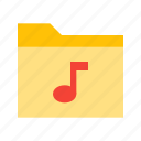 folder, music, audio, files, sound