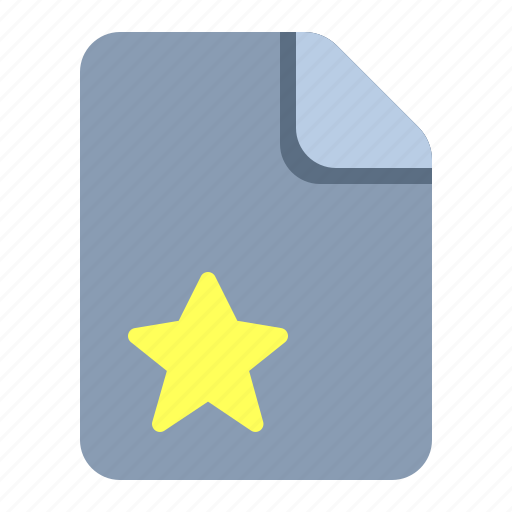 File favorite, star, favorite, folder, file, badge, favorite file icon - Download on Iconfinder