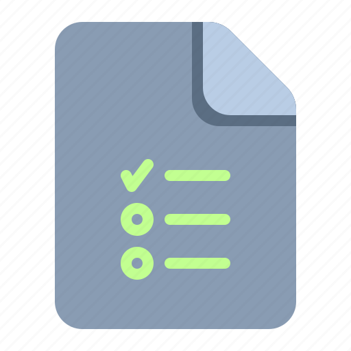List file, document, folder, file, check, list, checklist icon - Download on Iconfinder