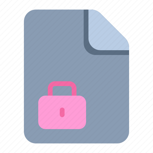 File protected, protected, folder, lock, security, file, protected file icon - Download on Iconfinder