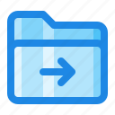 arrow, document, file, folder, right 