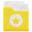 folder, file, document, favorite, star, rate, like, 3d 