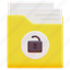 folder, file, document, unlock, password, open, security, 3d 