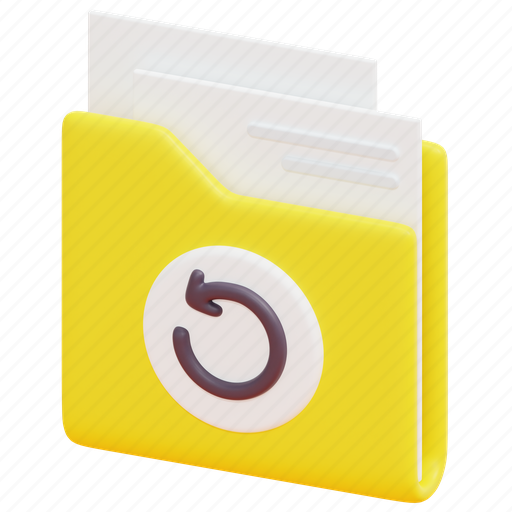 Folder, file, document, reload, data, refresh, storage icon - Download on Iconfinder