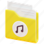 folder, file, document, music, multimedia, sound, album, 3d 