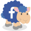 sheep, facebook, social network 