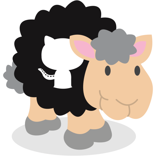 Sheep, github, social network icon - Free download