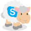 sheep, social network, skype 