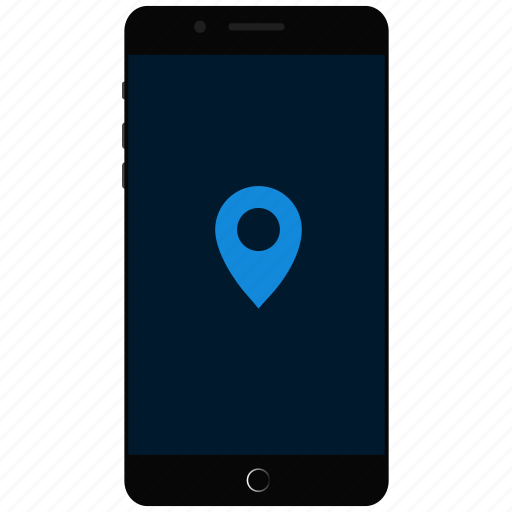 Gps, location, mobile location, phone, phone tracking, smartphone track icon - Download on Iconfinder