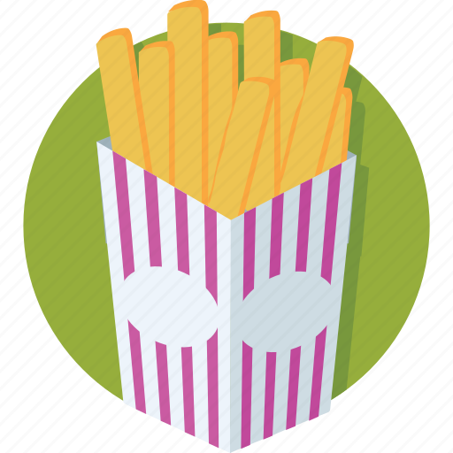 Chips, french fries, fries, fries box, frites icon - Download on Iconfinder