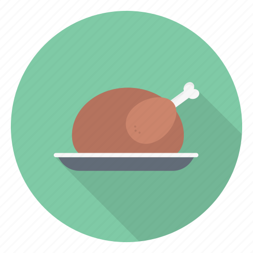 Chicken, dish, food, legpiece, meal icon - Download on Iconfinder
