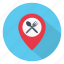 hotel, location, map, pinpoint, restaurant 